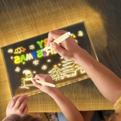 Alternative view of Acrylic LED Board With Colorful Night Light WITH Adjustable Stand & 7 Neon Pens